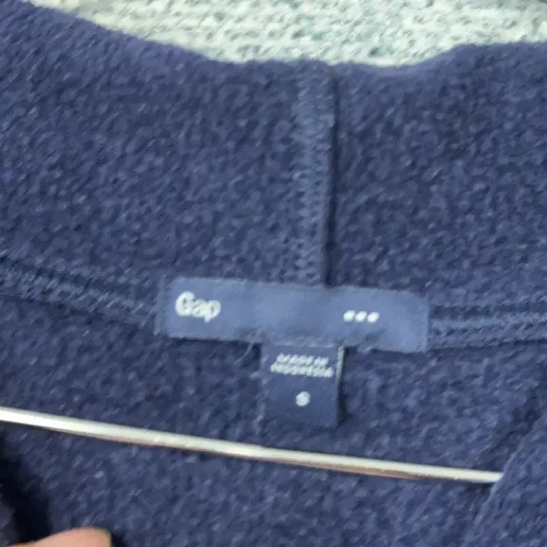 갭 스펠 로고 네이비 후드티 S 상품이미지3