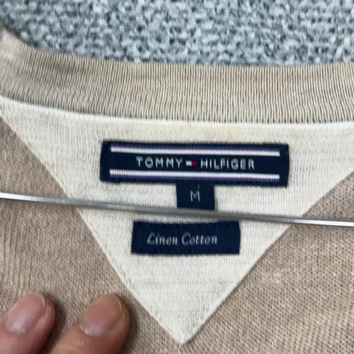 타미힐피거 린넨코튼 베이지 가디건 M 상품이미지5