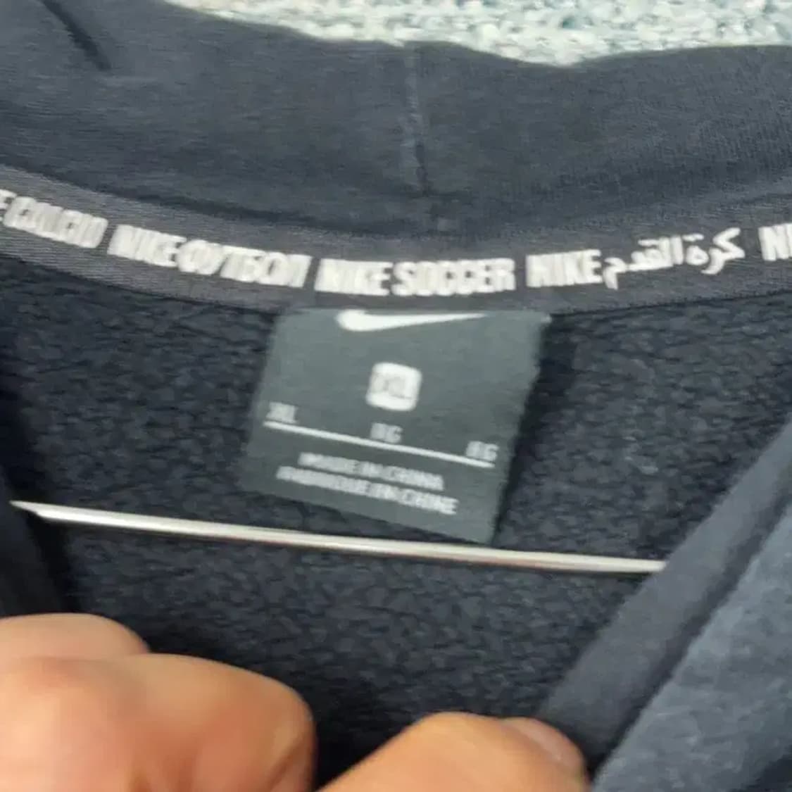 나이키 FC 프린팅 블랙 후드티 XL 상품이미지3