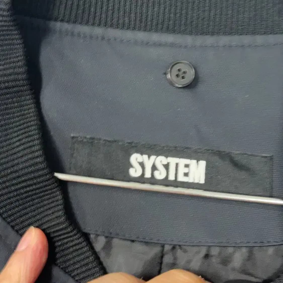 한섬 시스템 블랙 블루종  자켓 105 상품이미지3