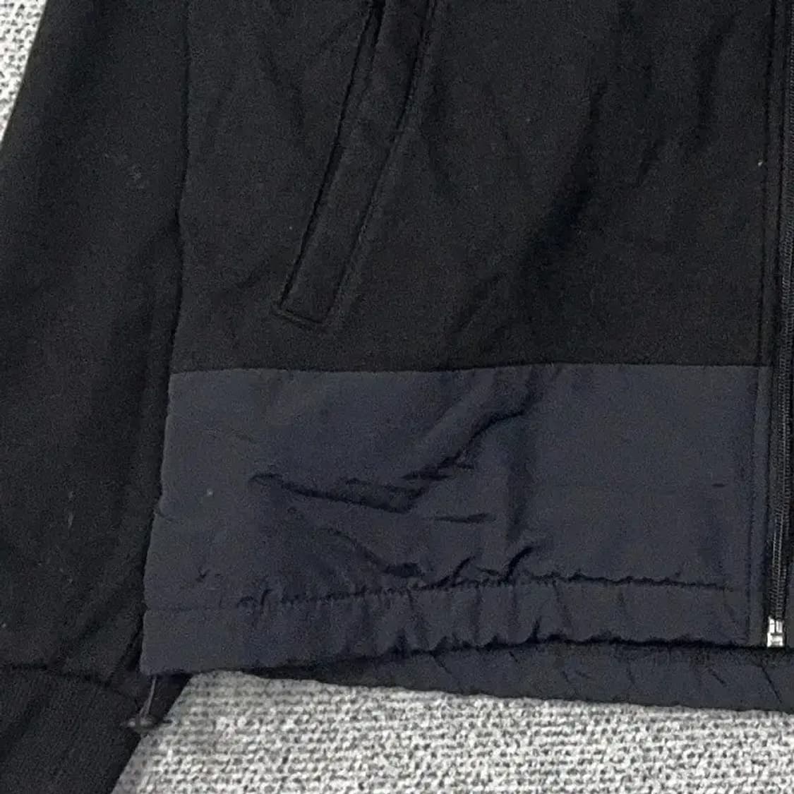 데상트 플리스 블랙 후드집업 M 상품이미지3
