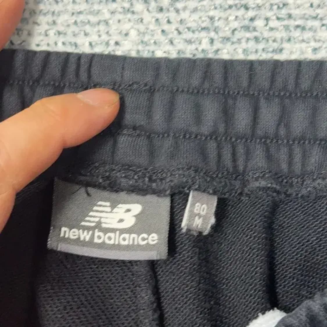 뉴발란스 블랙 로고 기능성 트레이닝 팬츠 M 상품이미지5