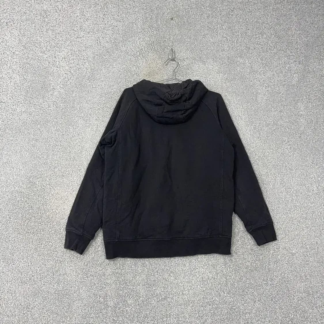 데상트 로고 오버핏 블랙 후드집업 L 상품이미지2