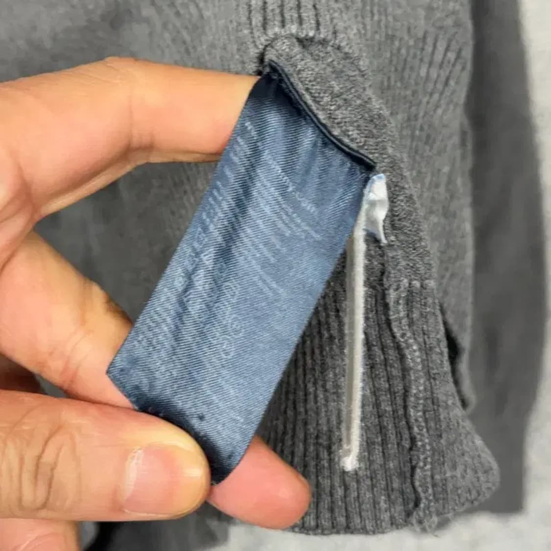 타미힐피거 라운드넥 코튼 그레이 니트 XL 상품이미지3