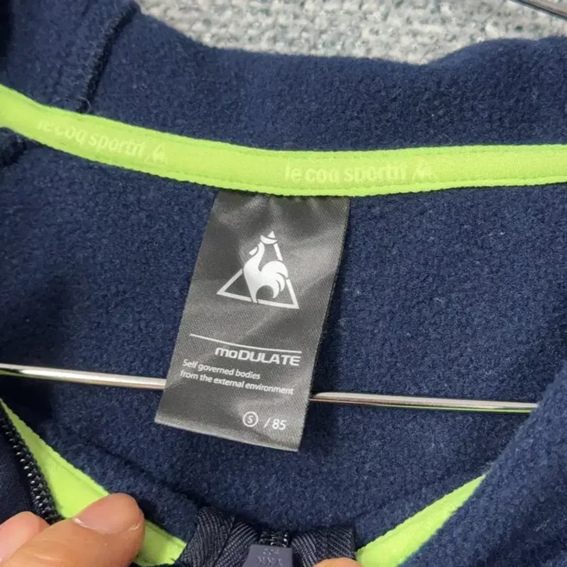 르꼬끄 기능성 네이비 후드집업 85 상품이미지3