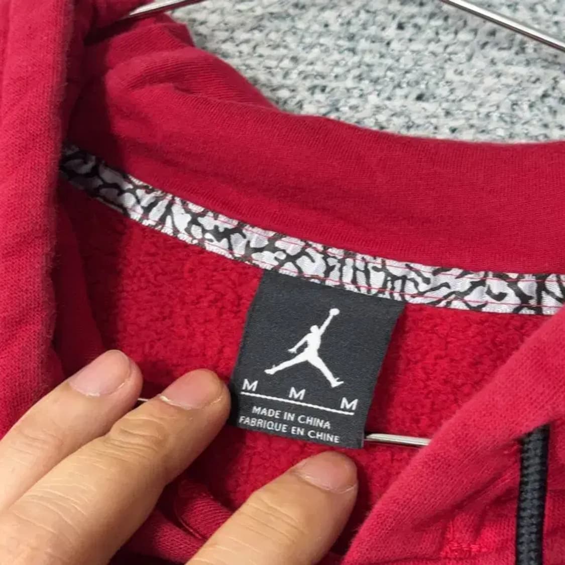 조던 점프맨 로고 레드 스타디움 자켓  M 상품이미지3