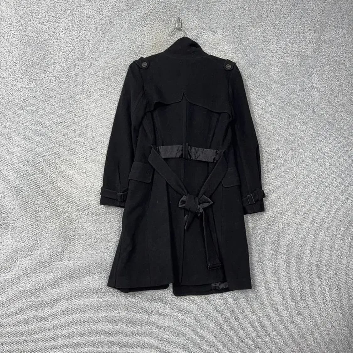 시슬리 앙고라 블랙 더블 코트 44 상품이미지2