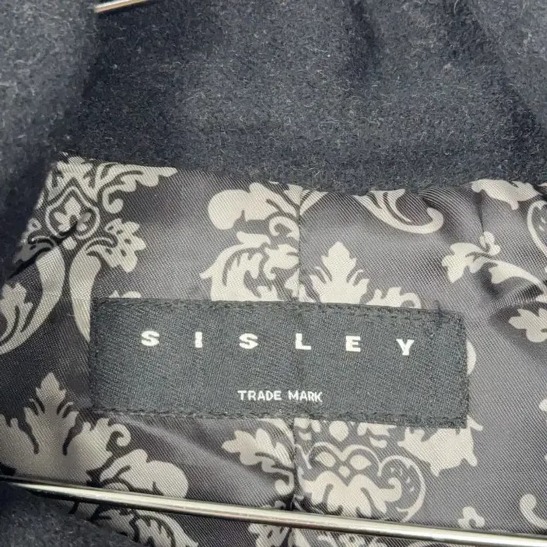 시슬리 앙고라 블랙 더블 코트 44 상품이미지5