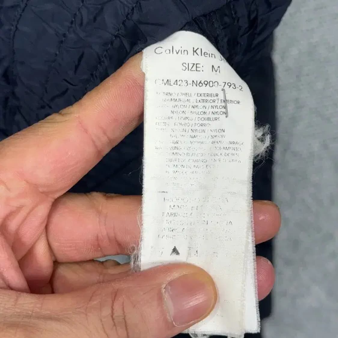 캘빈클라인 남성 캐주얼 네이비 패딩 M 상품이미지4