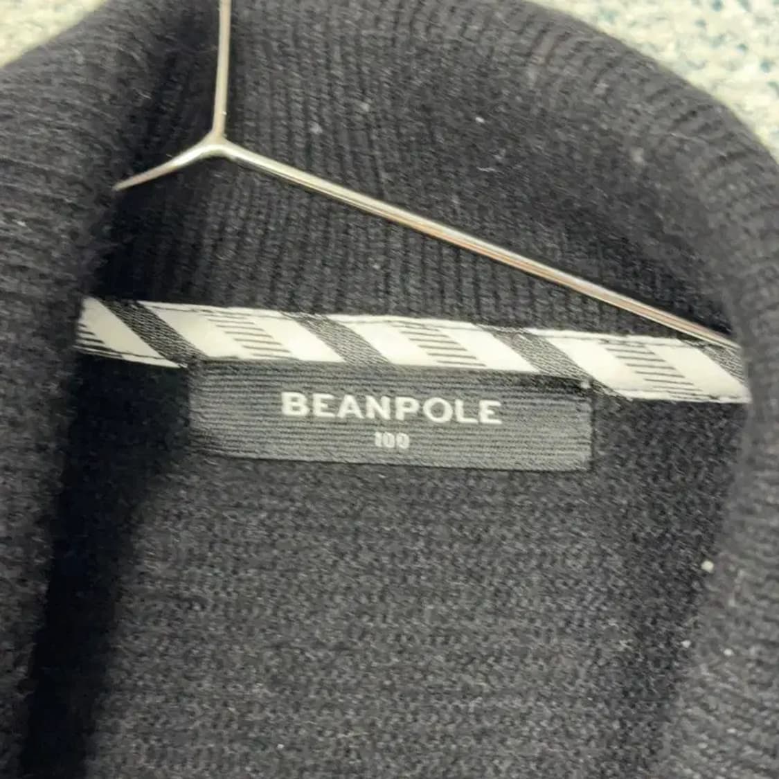 빈폴 여성 캐시미어 블랙 가디건 100 상품이미지5