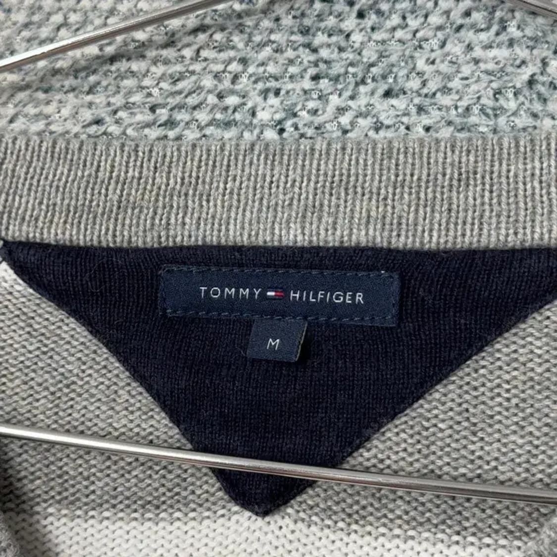 타미힐피거 스트라이프 그레이 가디건 M 상품이미지5