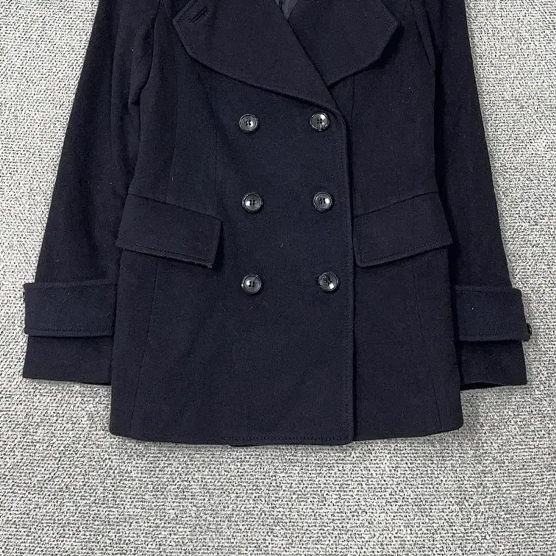 클럽모나코 네이비 여성 클래식 캐주얼 울 피코트 XS 상품이미지4