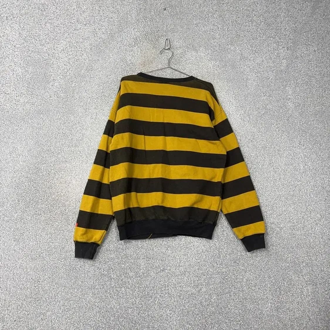 디스이즈네버댓 스트라이프 옐로우 로고 오버핏 스웻셔츠 맨투맨 S 상품이미지2