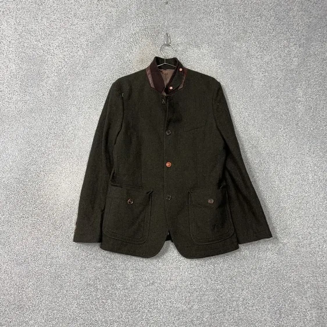 지이크 클래식 남성 카키 캐주얼 울 블레이저 자켓 105 상품이미지1