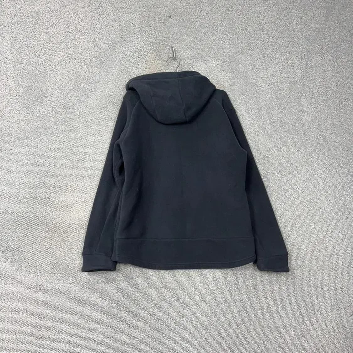 데상트 로고 네이비 양털 기모 후리스 후드집업 M 상품이미지2