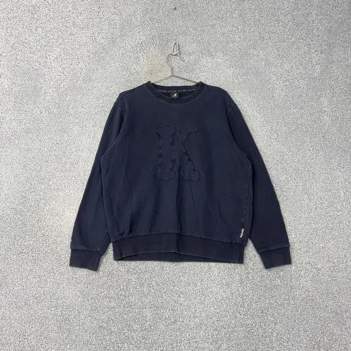 캉골 빅로고 캐주얼 네이비 맨투맨 XL 상품이미지1