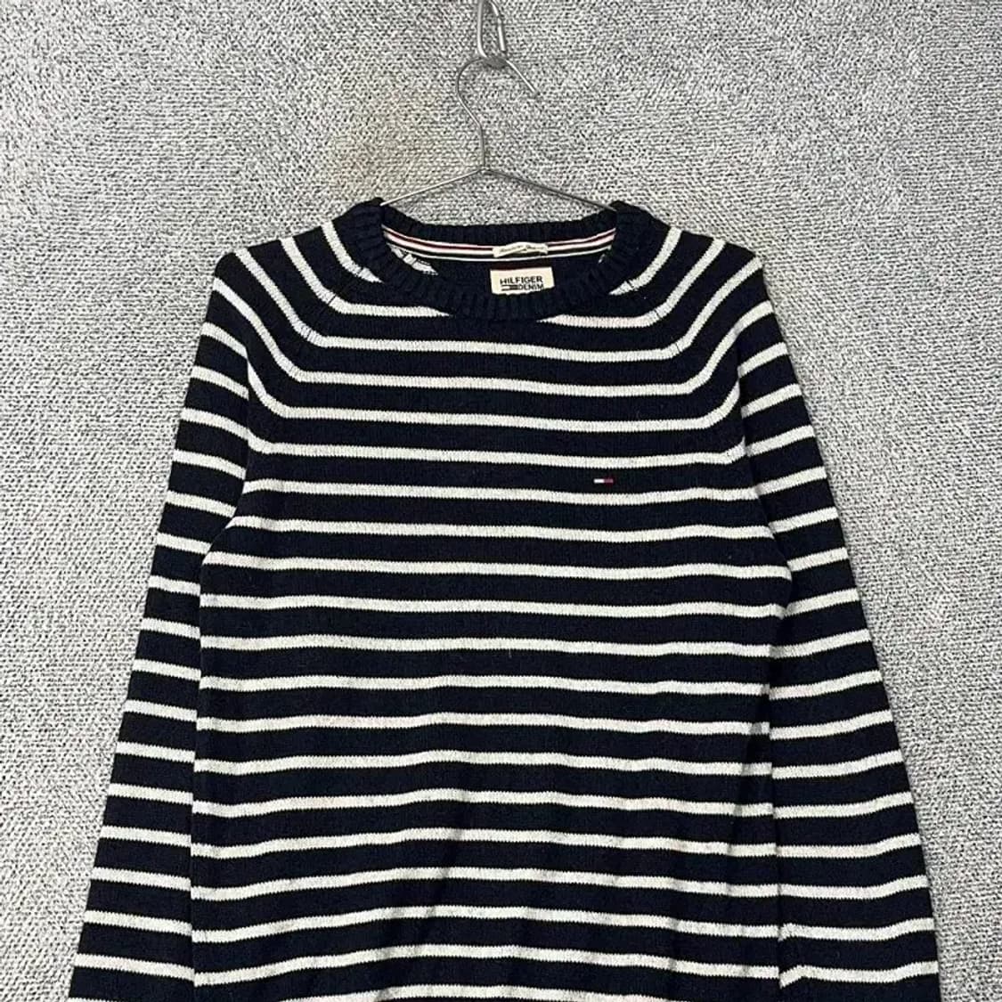 타미힐피거 로고 스트라이프 캐주얼 니트 M 상품이미지3