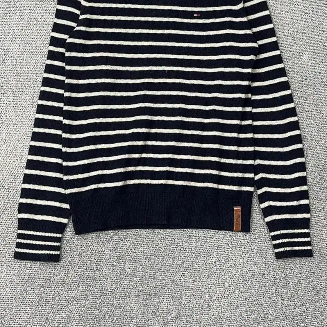 타미힐피거 로고 스트라이프 캐주얼 니트 M 상품이미지4