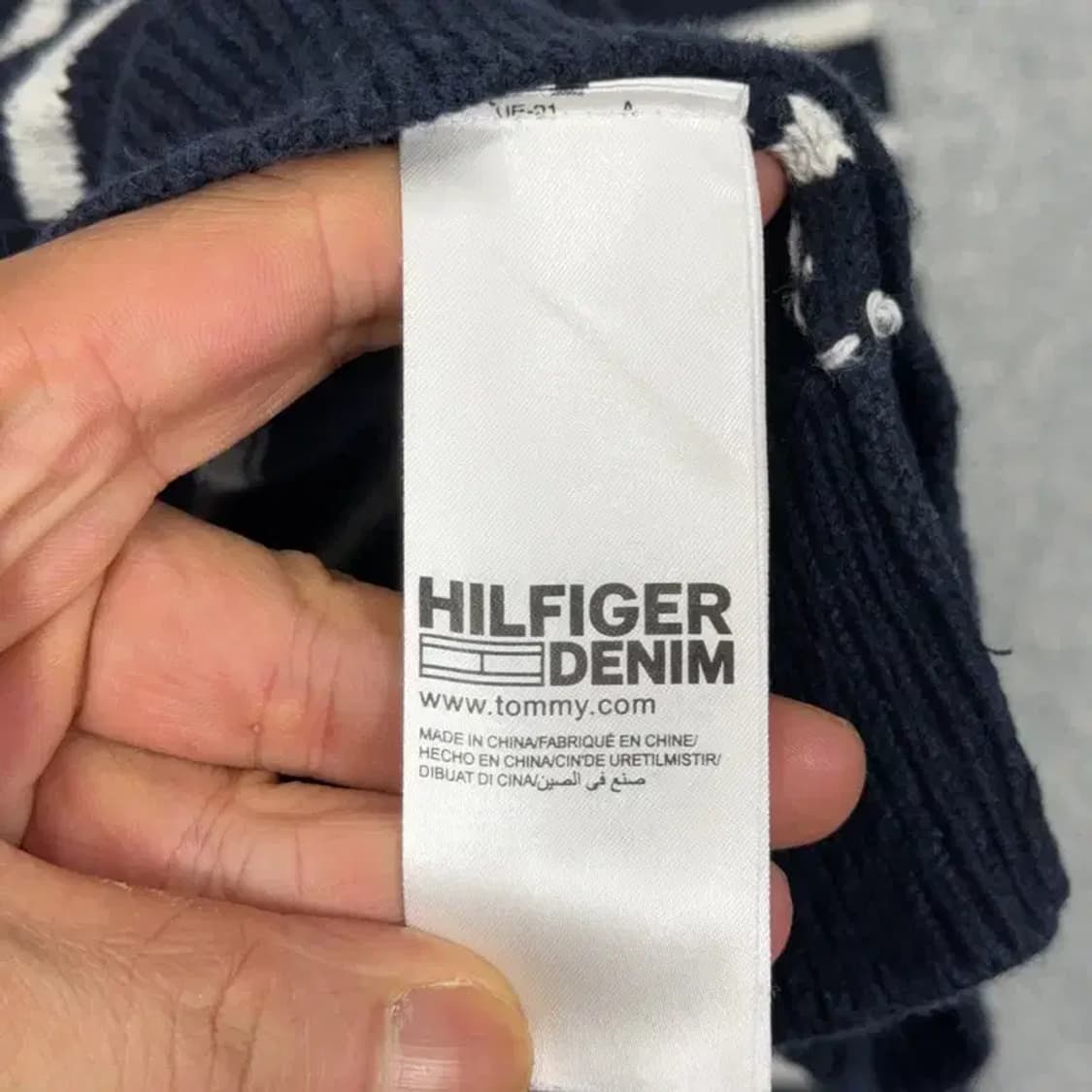 타미힐피거 네이비 스트라이프 남성 캐주얼 니트 L 상품이미지6