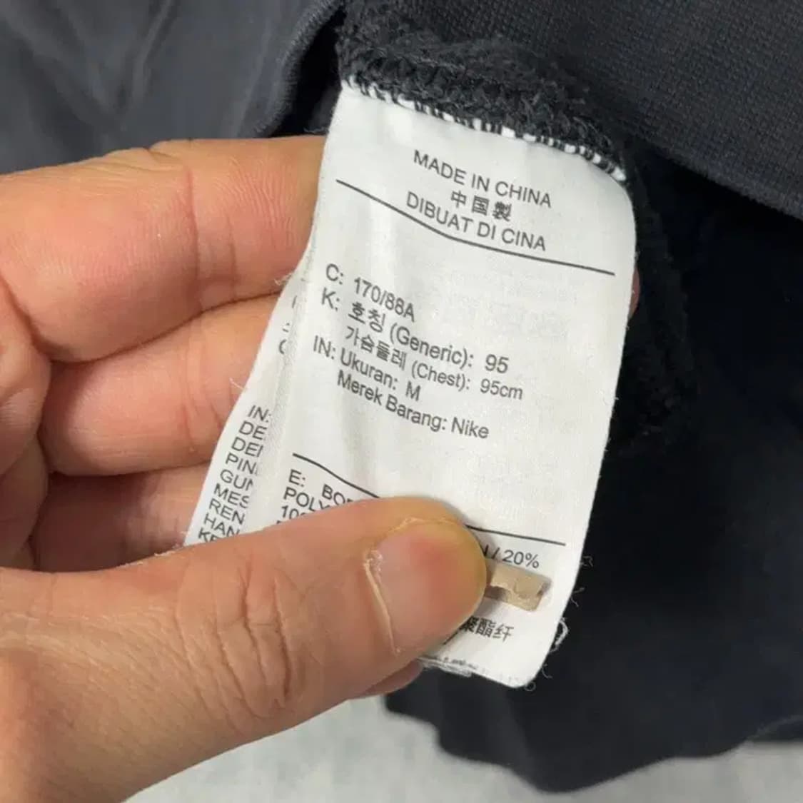 나이키 스우시 블랙 후드티 M 상품이미지4