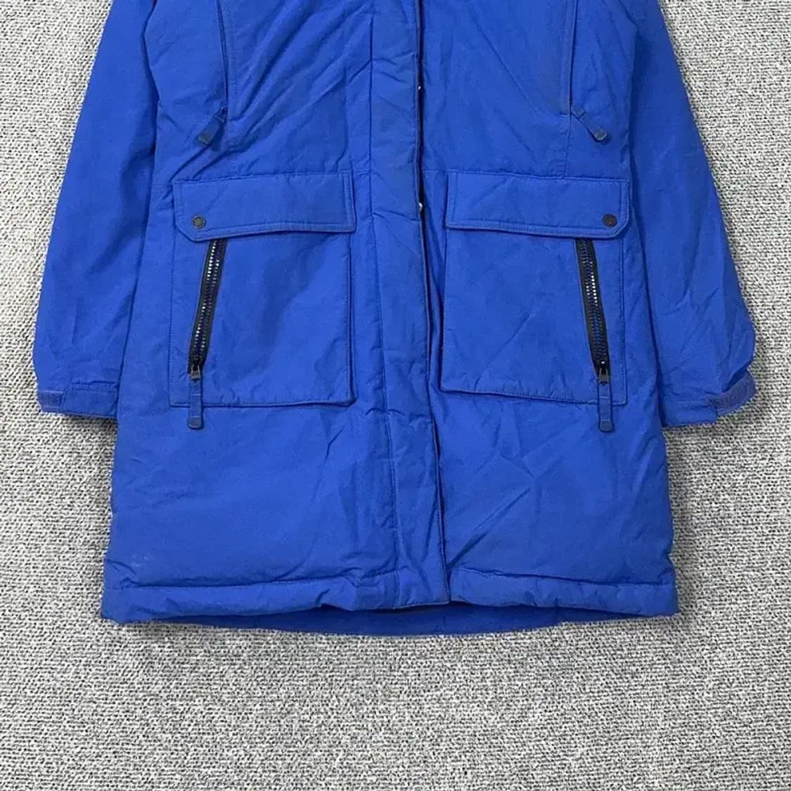 노스페이스 블루 구스다운 거위털 롱패딩 점퍼 L 90 상품이미지4