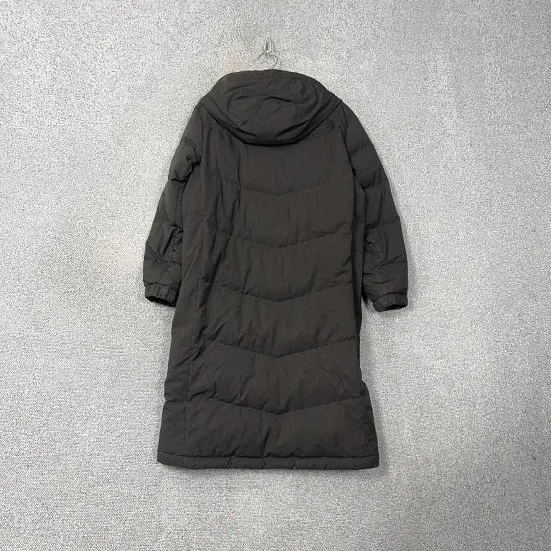 노스페이스 드라이벤트 그레이 거위털 구스다운 롱패딩 90 상품이미지2