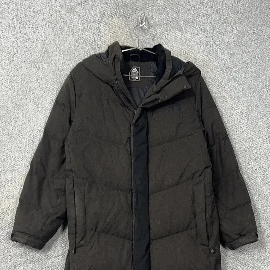 노스페이스 드라이벤트 그레이 거위털 구스다운 롱패딩 90 상품이미지3