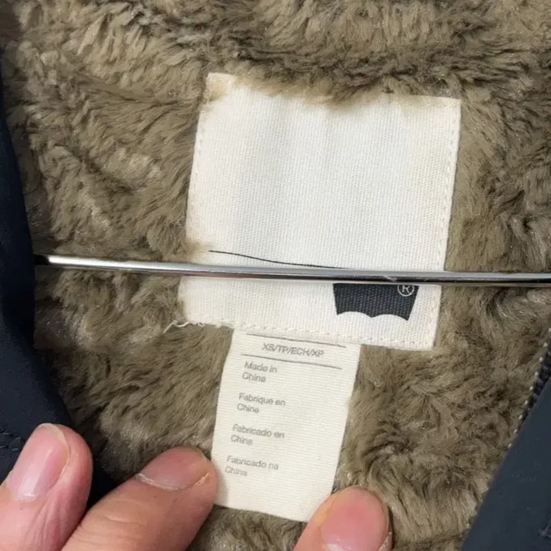 리바이스 빈티지 피쉬테일 후드 야상 롱패딩 점퍼 XS 상품이미지5