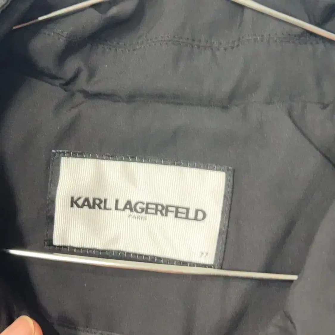 칼라거펠트 여성 빈티지 테크웨어 블랙 트렌치 코트 77 상품이미지5