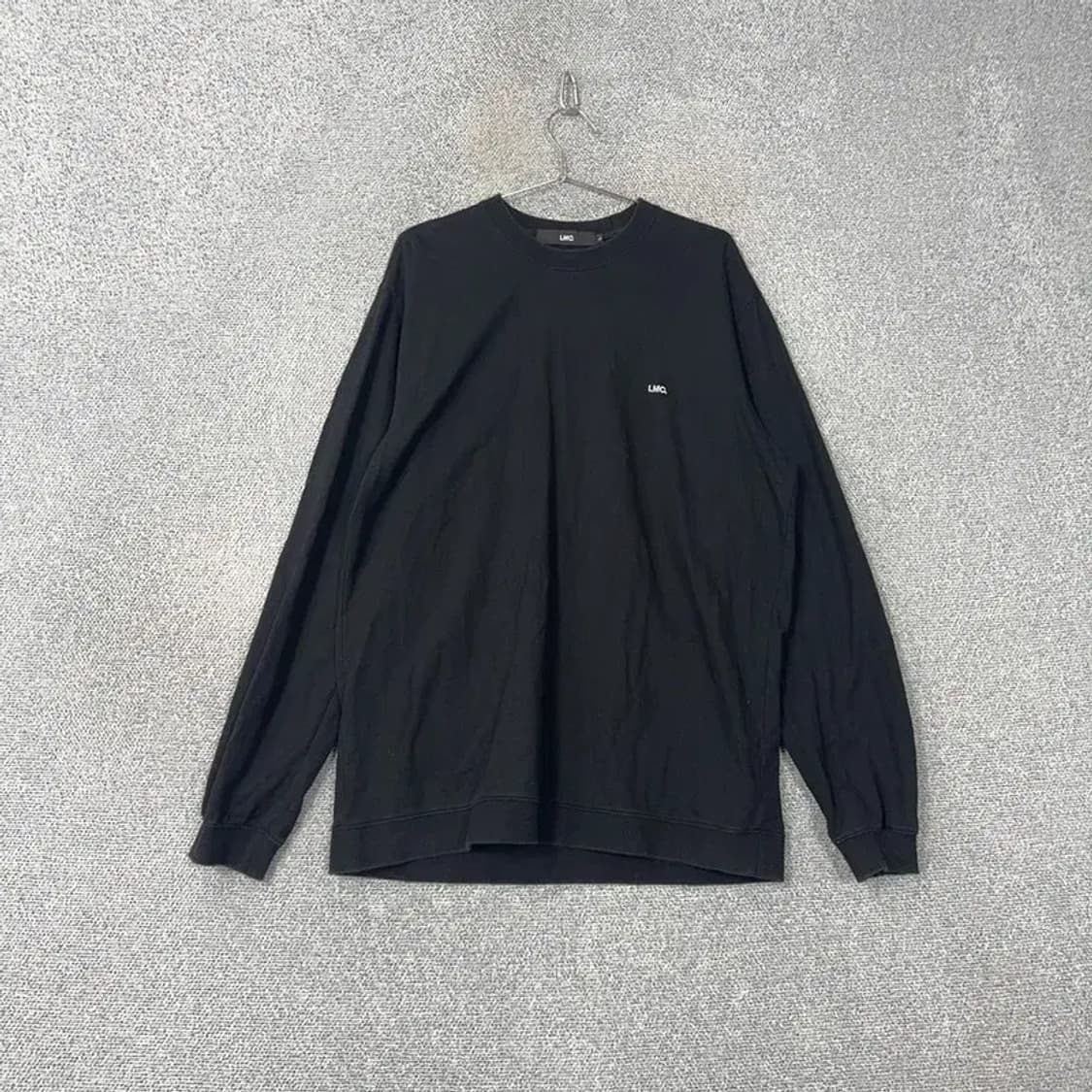 LMC 로고 블랙 루즈핏 오버핏 맨투맨 L 상품이미지1