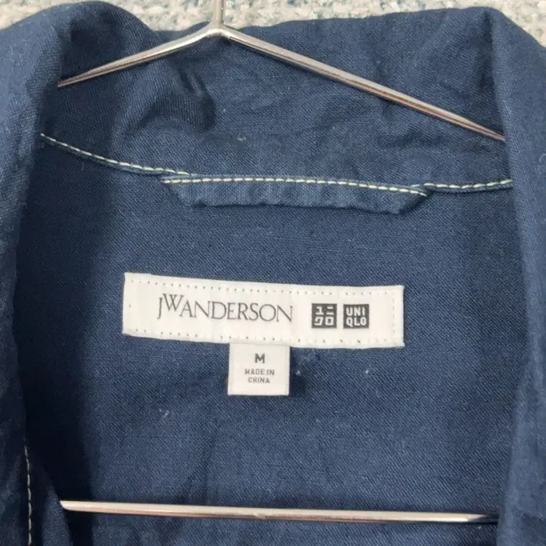 유니클로 JW앤더슨 진청 스티치 데님 셔츠 자켓 M 상품이미지3