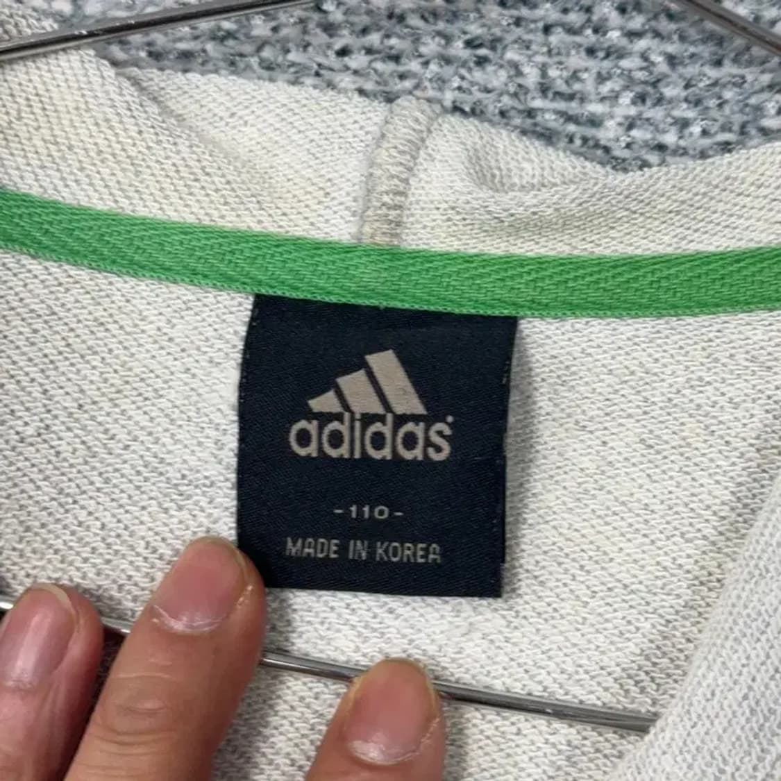 아디다스 오리지날 로고 빅사이즈 후드집업 110 상품이미지3