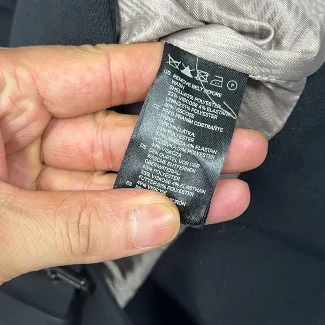 H&M 에이치앤엠 여성 블랙 벨티드 자켓 2사이즈 상품이미지6