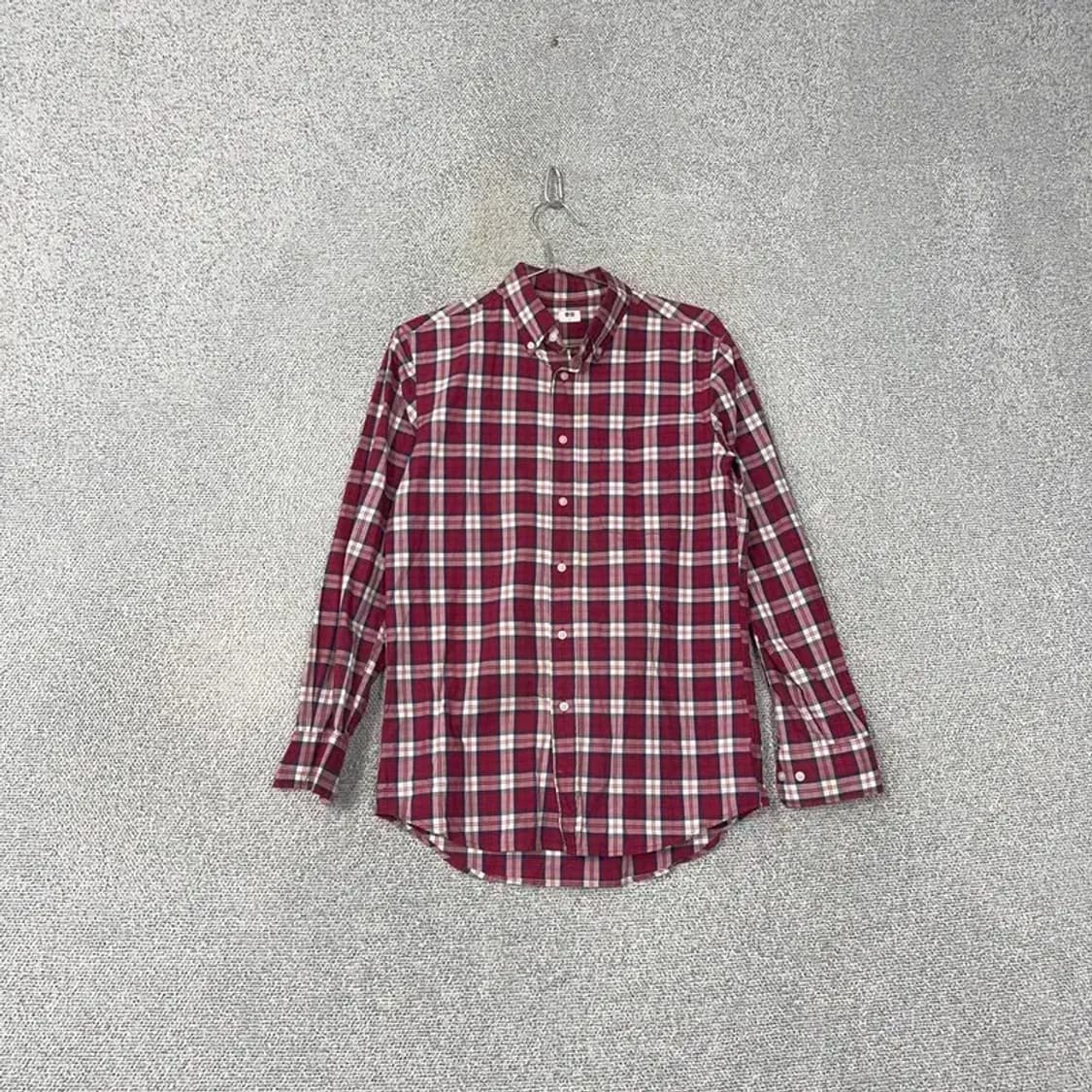 유니클로 체크 와인 셔츠 S 상품이미지1