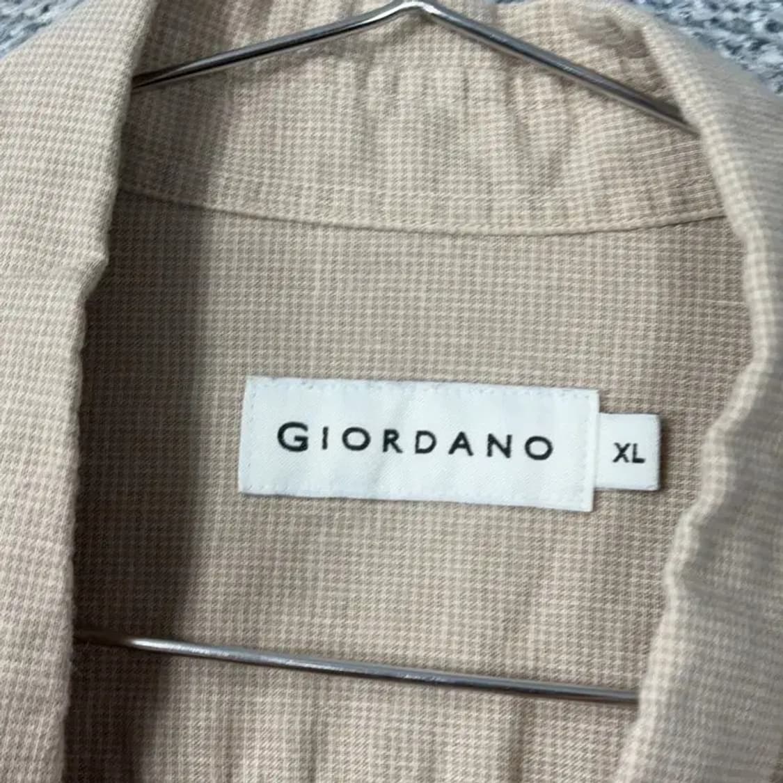 지오디노 남성 캐주얼 베이지 셔츠 XL 상품이미지3