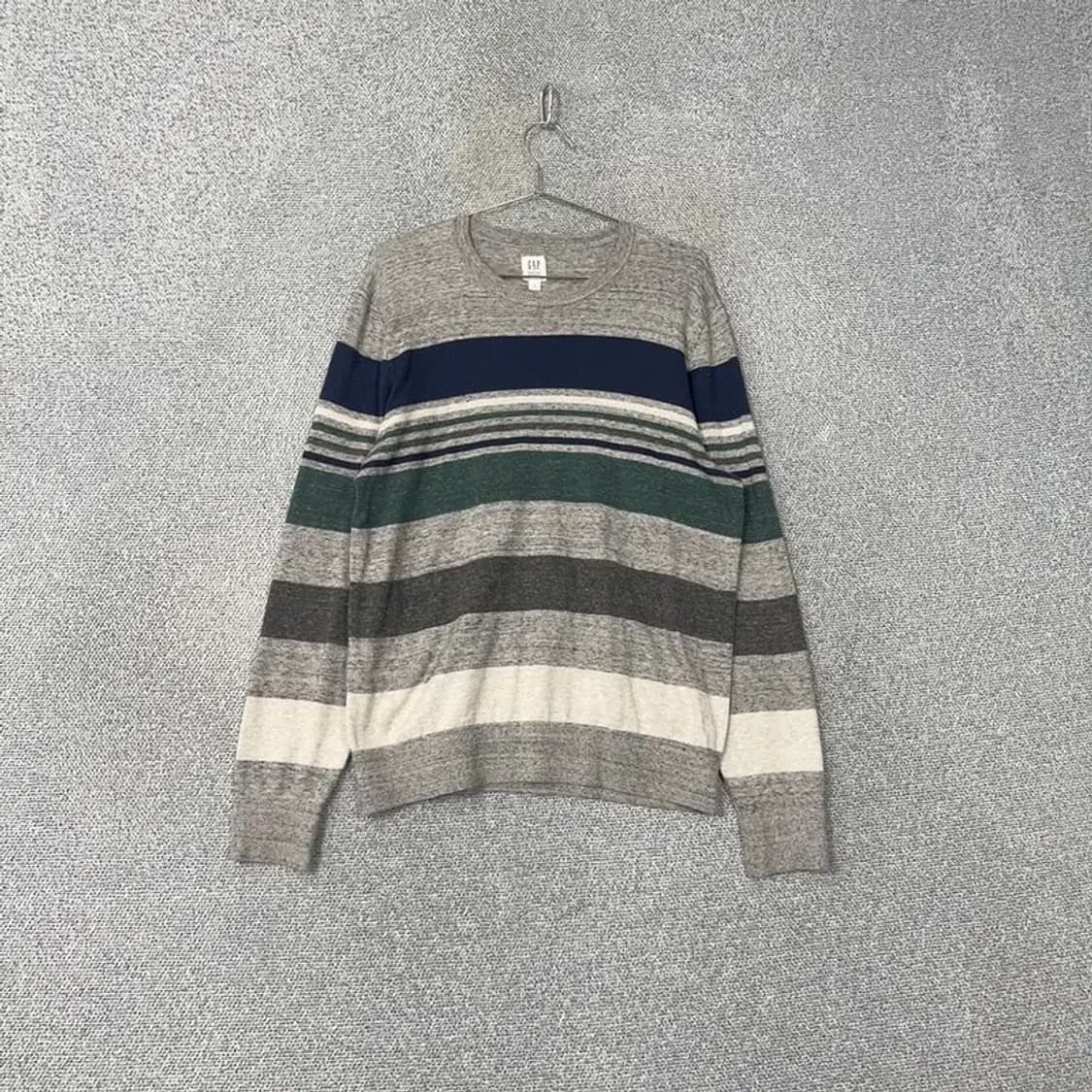 갭 스트라이프 캐주얼 그레이 니트 M 상품이미지1