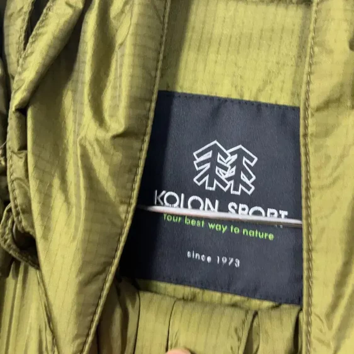 코오롱 윈드스토퍼 등산 카키 바람막이 100 상품이미지6