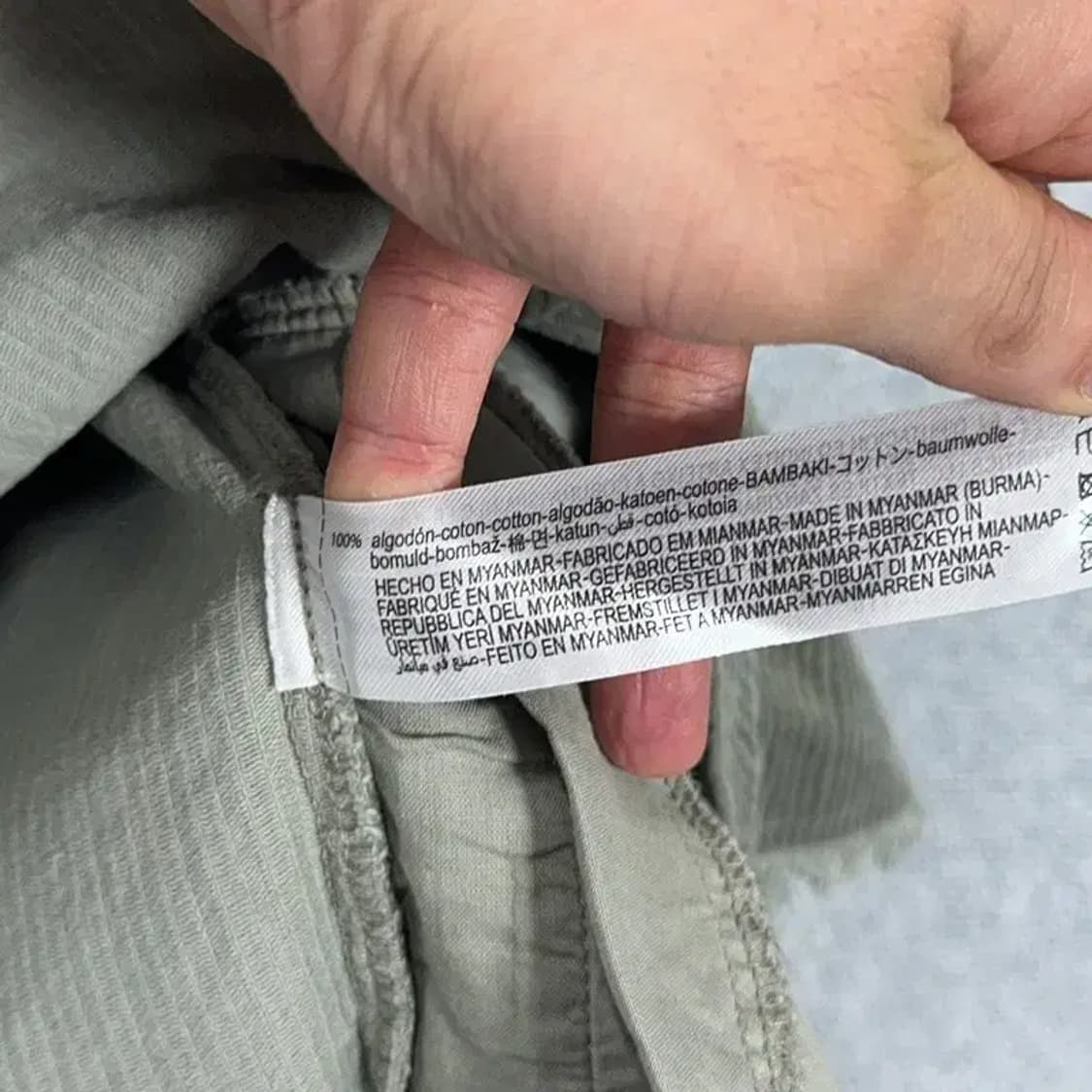 자라 코듀로이 카키 자켓 XS 상품이미지4