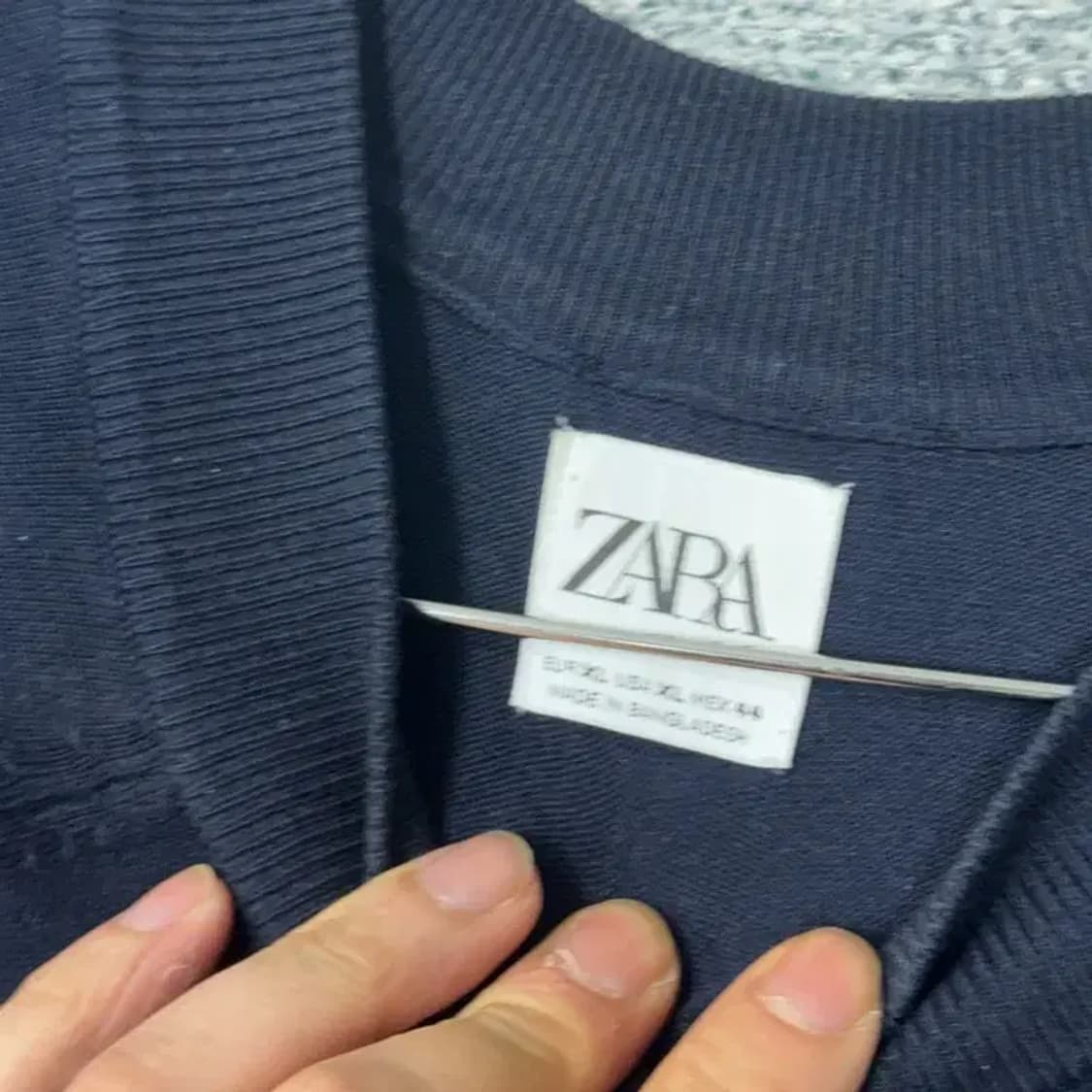 자라 남성 캐주얼 네이비 니트 S 상품이미지5