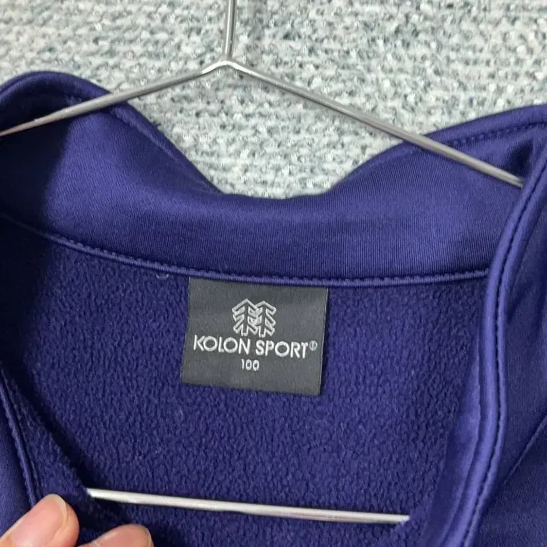 코오롱 등산 네이비 반집업 100 상품이미지4