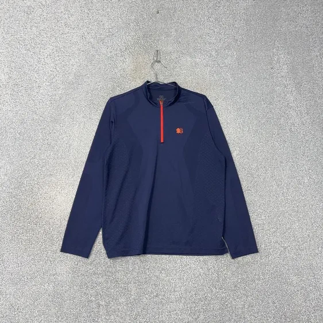 코오롱 등산 네이비 반집업 긴팔티 105 상품이미지1