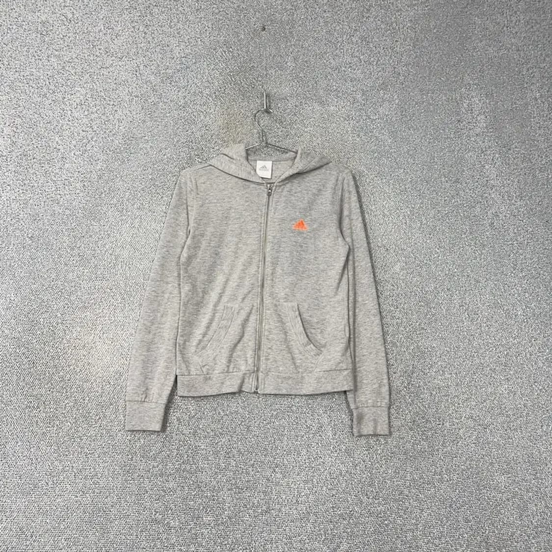 아디다스 로고 그레이 후드집업 90 상품이미지1