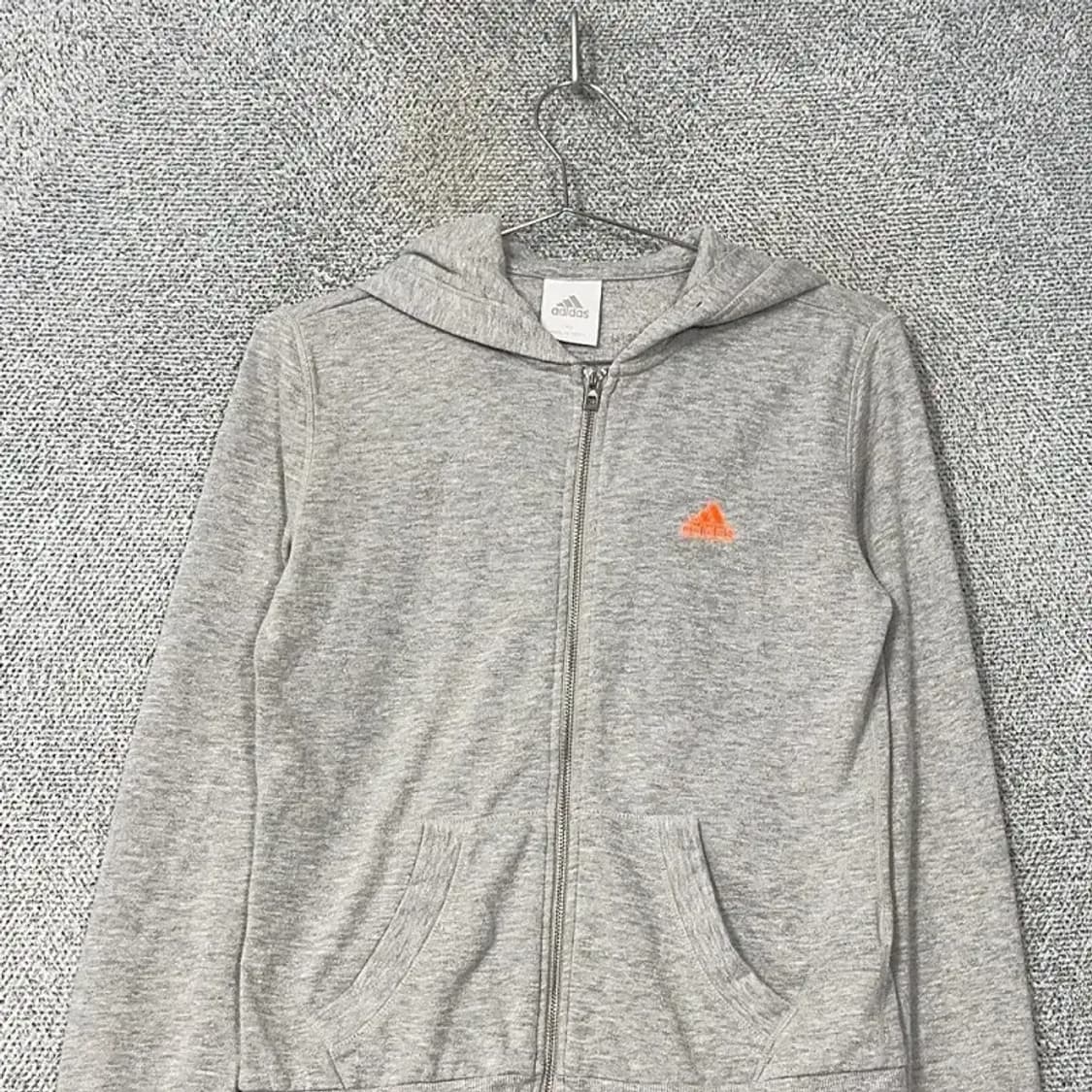 아디다스 로고 그레이 후드집업 90 상품이미지3