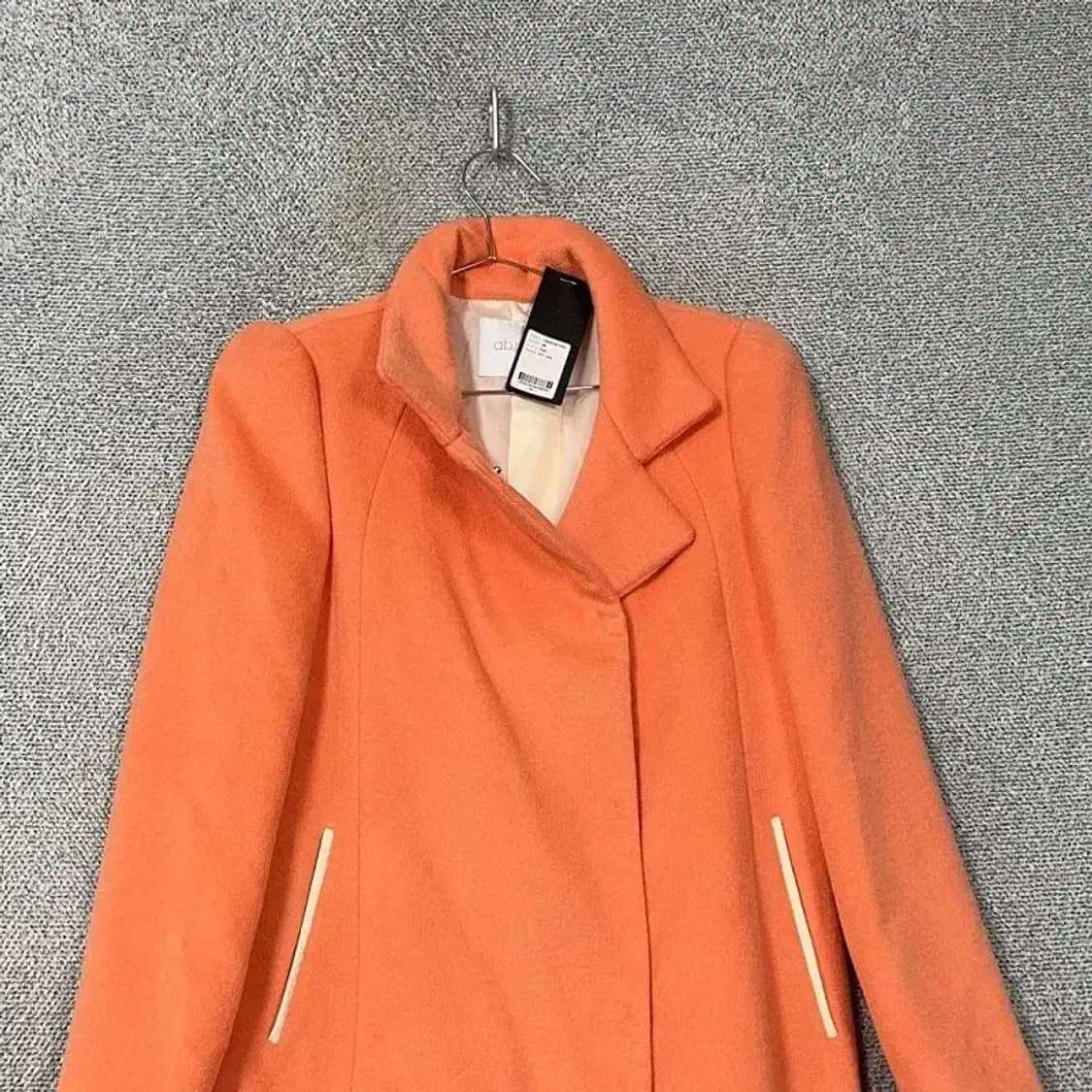 [새상품] ab plus 오렌지 울 코트 55 상품이미지3