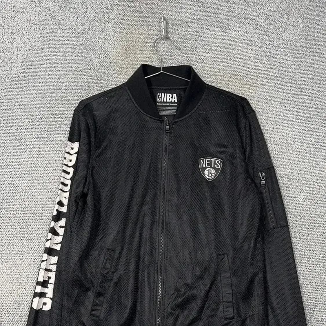 NBA 뉴욕 프린팅 블랙 블루종 자켓 L 상품이미지3