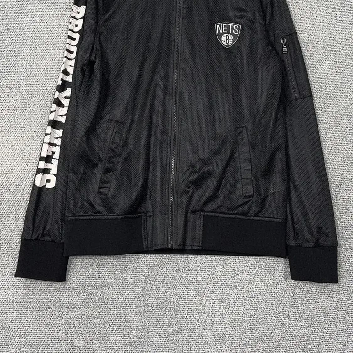 NBA 뉴욕 프린팅 블랙 블루종 자켓 L 상품이미지4