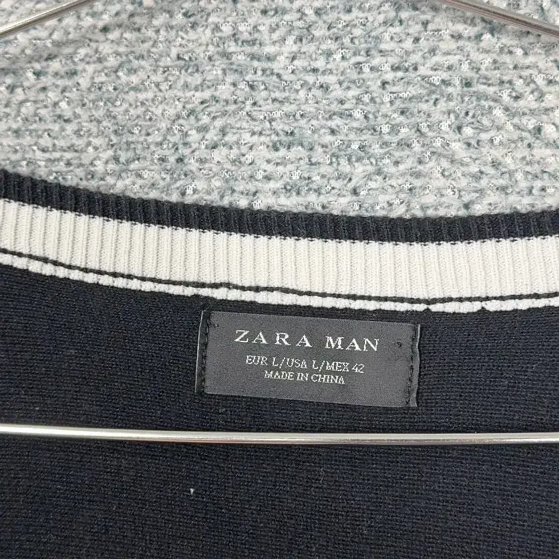 자라 레이어드 블랙 7부 티셔츠 L 상품이미지3