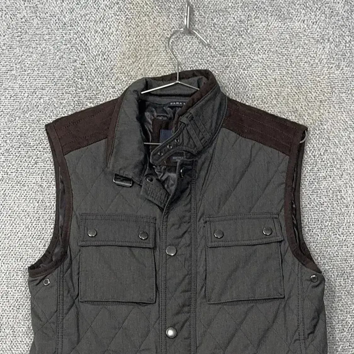 자라 남성 그레이 베스트 자켓 L 상품이미지3