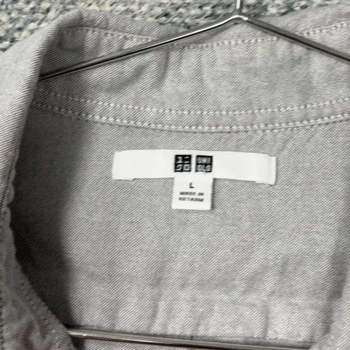 유니클로 라이트 그레이 셔츠 L 상품이미지5