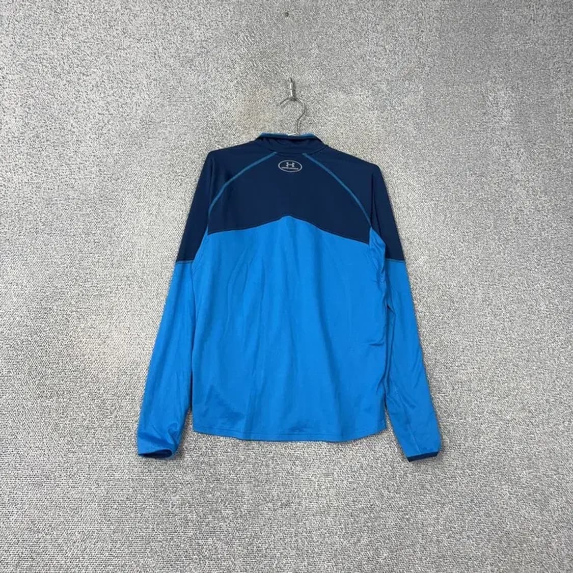 언더아머 기능성 블루 반집업 M 상품이미지2